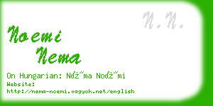 noemi nema business card